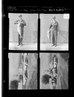 Man with 15 lb. fish; Party for Dr. White (4 Negatives (April 24, 1959) [Sleeve 29, Folder e, Box 17]
